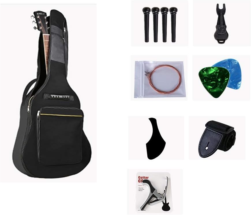 Acoustic Violin Folk Pop Guitar, Beginner Guitar Teenagers Teach Themselves Guitar, Starter Kit Good Stability for Beginners Learn to Play Guitar Shijinhao (Color : Beige)