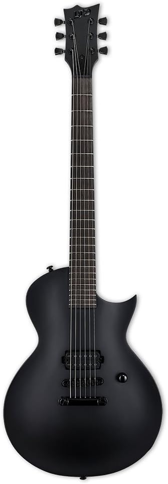 ESP LTD EC-Black Metal Electric Guitar, Black Satin