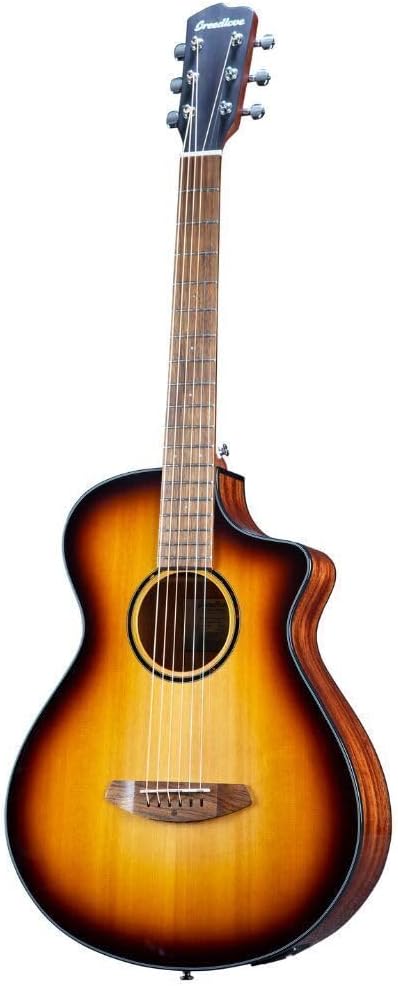Breedlove ECO Discovery S Parlor Concertina CE Acoustic-Electric Guitar - Edgeburst Red Cedar/African Mahogany