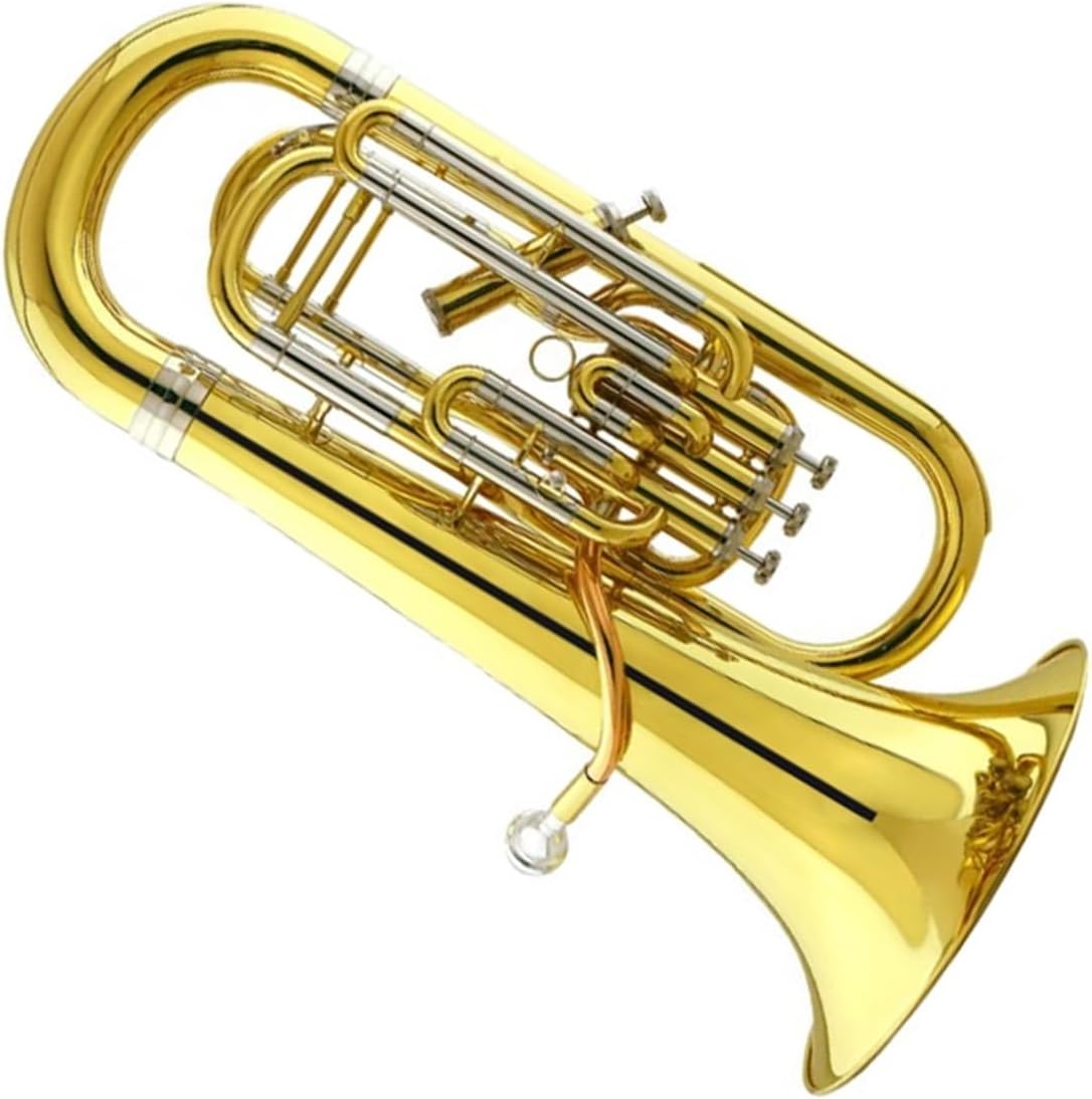 Bb Key Upright Euphonium Phosphor Bronze Mouthpiece Cupronickel Tone Tube Euphonium All-brass Instrument