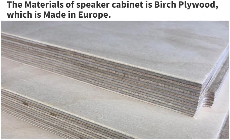 Handmade Customized One Pair 12 Inch Classic Full Range Two-Way Speaker Empty Cabinet Copy Tannoy Turnberry HiFi DIY (Red)