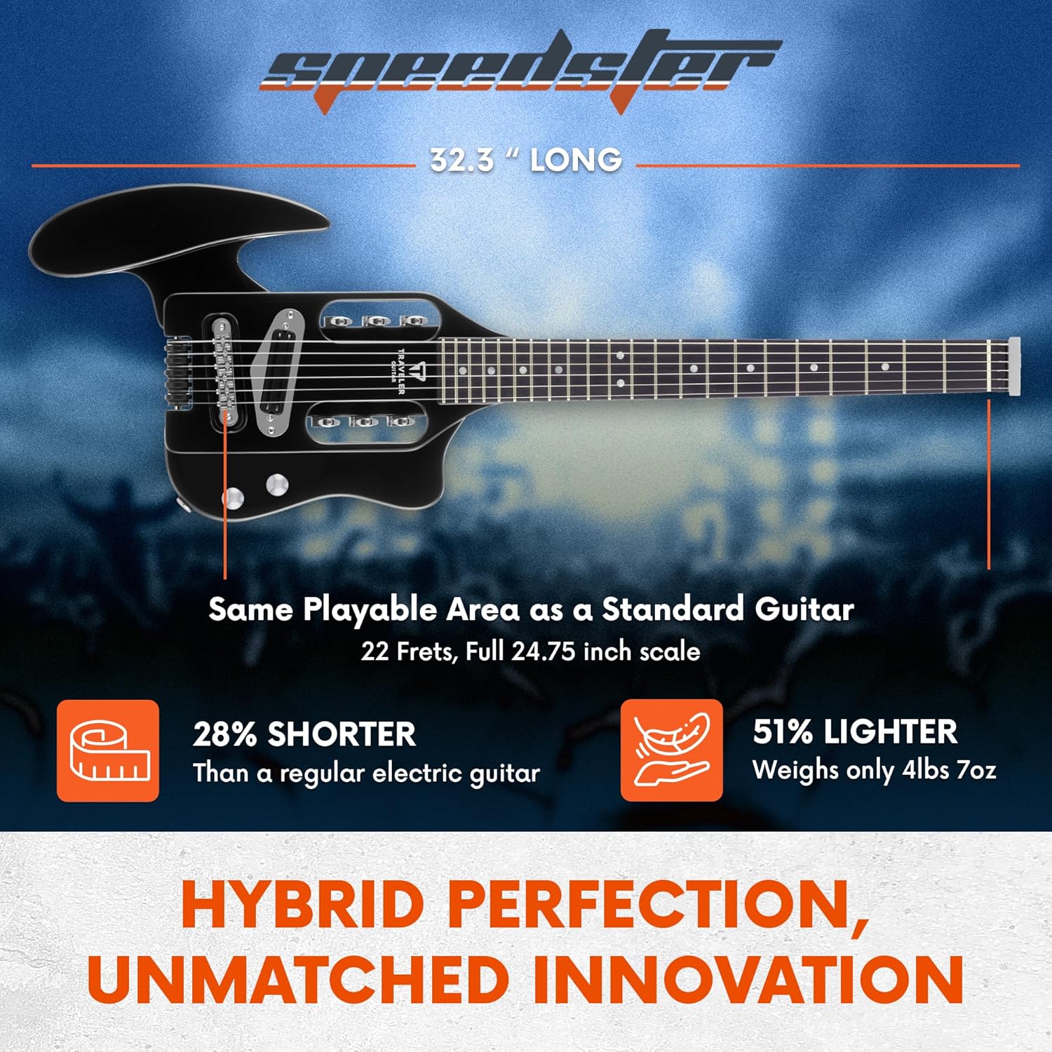 Traveler Speedster Gloss Black w/Gig Bag