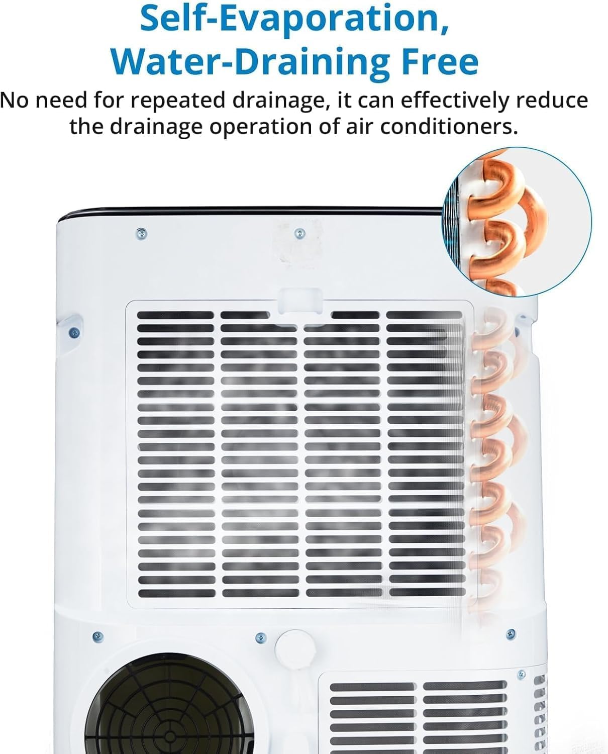 14000 BTU Portable Air Conditioners Cools Up to 750 Sq.Ft, 3-In-1 Portable AC Unit With Dehumidifier, Fan, Cooling Mode & Window Kit, Room Air Conditioner Portable for Bedroom, Living Room, Office