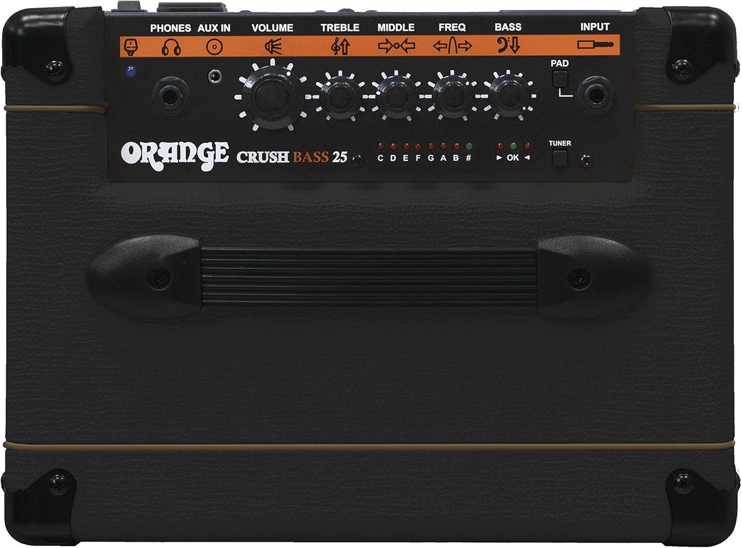 Orange Crush Bass 25W Bass Guitar Combo Amp, Black