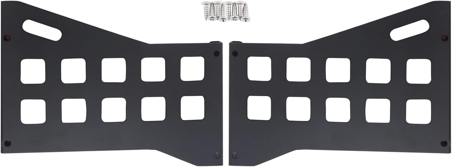 Aunginsy Center Console Side Gear Shift Panel Storage Baffl Compatible with Ford Maverick 2022-2025 Car Aluminum Central Control Organizer Modular Storage MOLLE Panel Box Holder Expansion Accessories