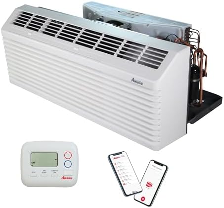 11,700 BTU PTAC Wall Air Conditioner with 2.5 kW Heater with, 58 inches power cord 15 amp plug. (NEMA 6-15P configuration) in Quiet White