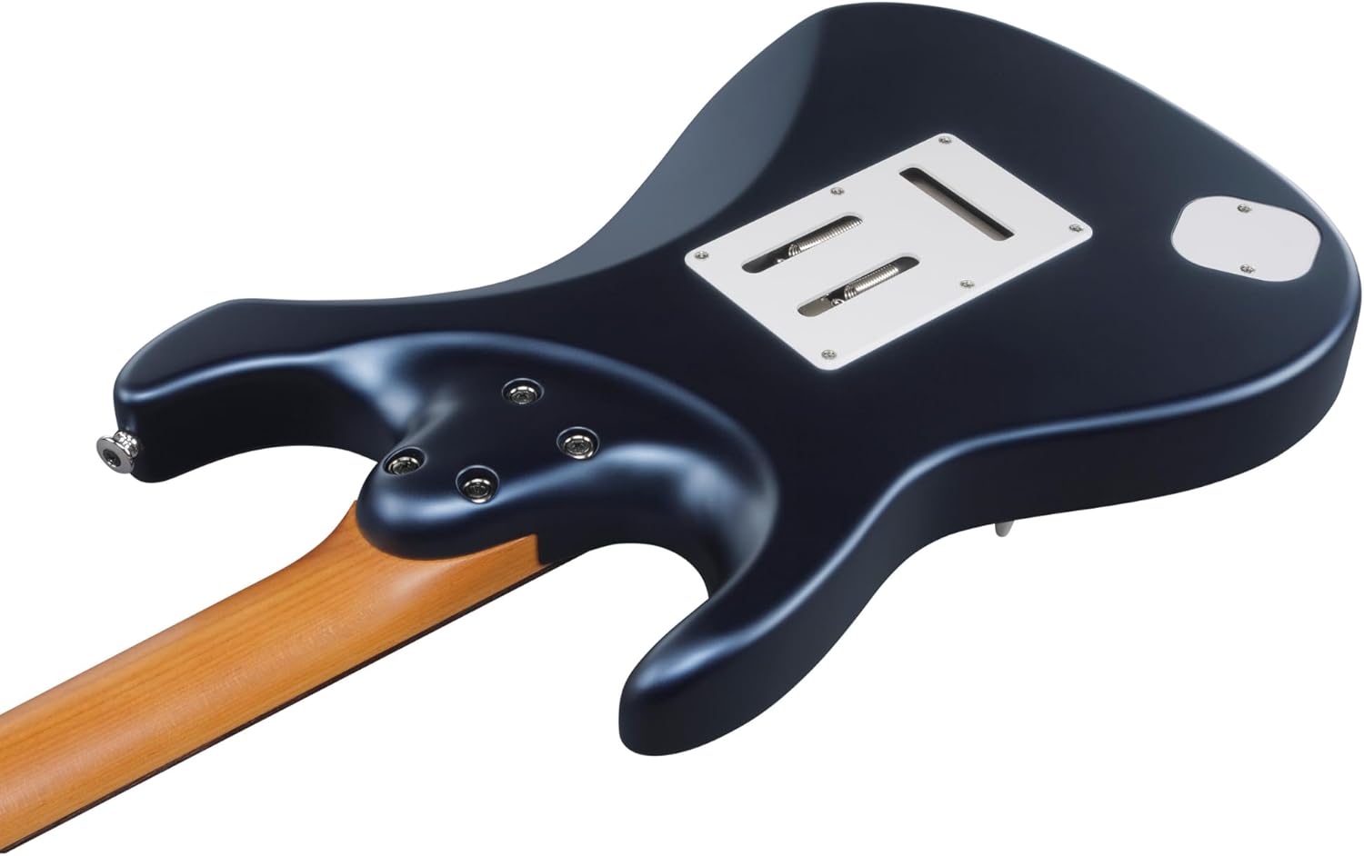 Ibanez AZ2203 Prestige 6-String Right-Handed Electric Guitar with Alder Body and Oval C S-Tech Wood Roasted Maple Neck (Dark Tide Blue Flat)