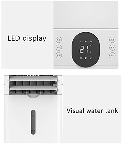 3-in-1 Evaporative Air Cooler Mobile Air Conditioners Cooling & Humidifier & Purifier,Silent,3 Speed 3 Modes Uto Oscillation 12H Timer for Home,Office-Remote Control A