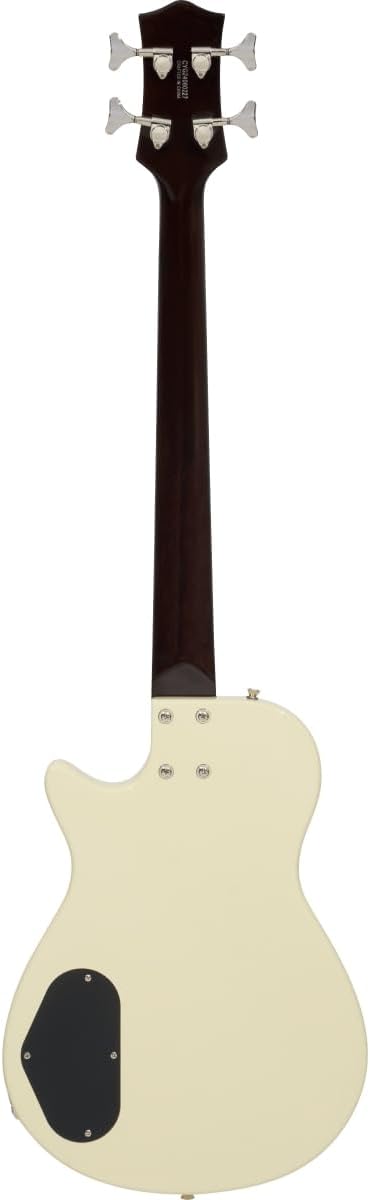 Gretsch Streamliner Jet Club Single-Cut 4-String Right-Handed Bass Guitar with Nato Body and Laurel Fingerboard (Vintage White)
