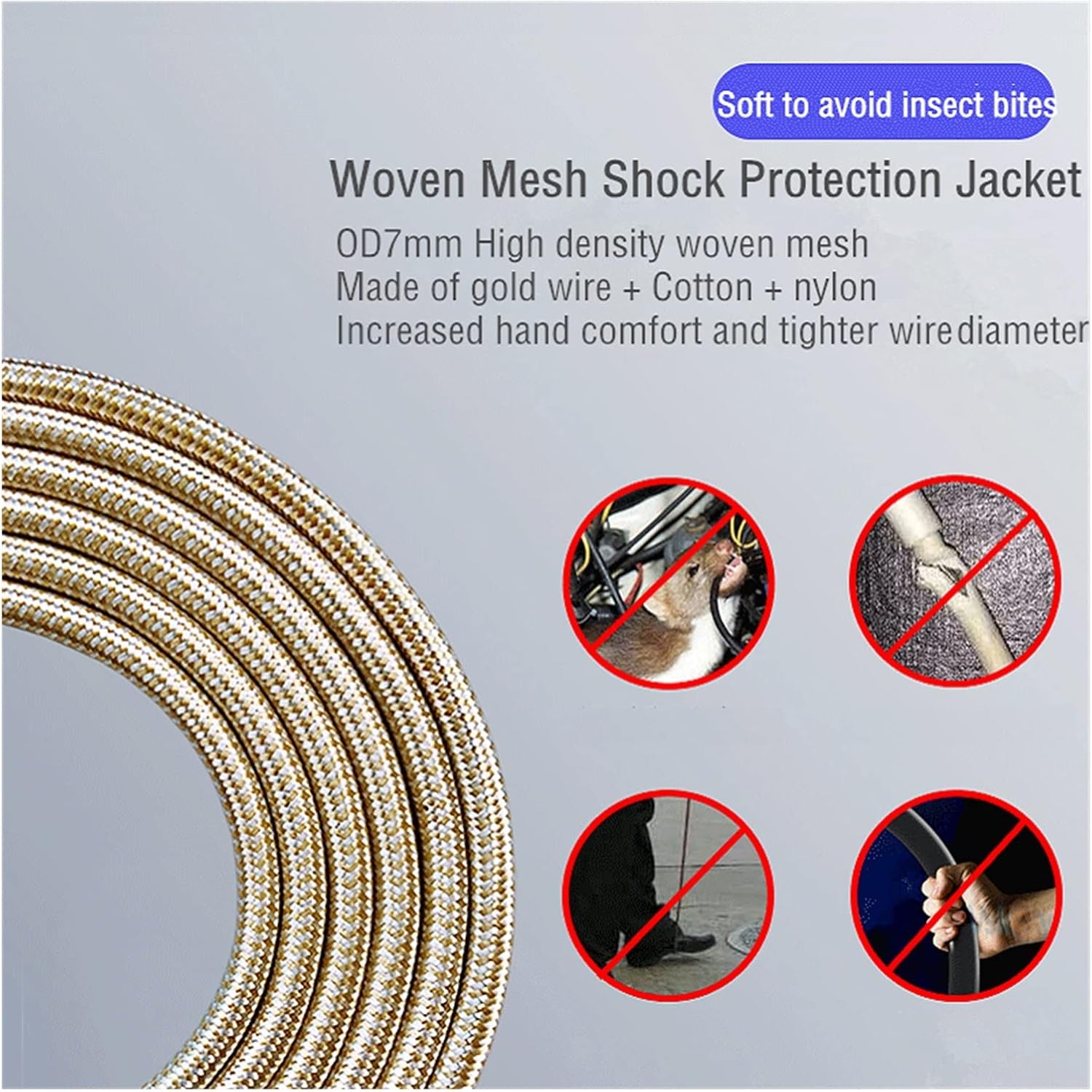 Guitar Cable 6.35mm 1/4'' Output Male Cable for Mixer Amplifier Keyboard Guitar Shielded Cords (Color : A, Size : 5m)