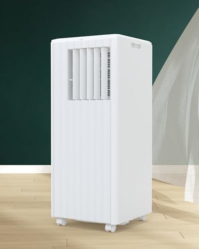 Portable Air Conditioners with Remote Control 8000 BTU,3-in-1 Free Standing Cooling AC Unit with Fan & Dehumidifier,for Room up to 350 Sq.Ft,Sleep Mode,3 Speed,JHS,White
