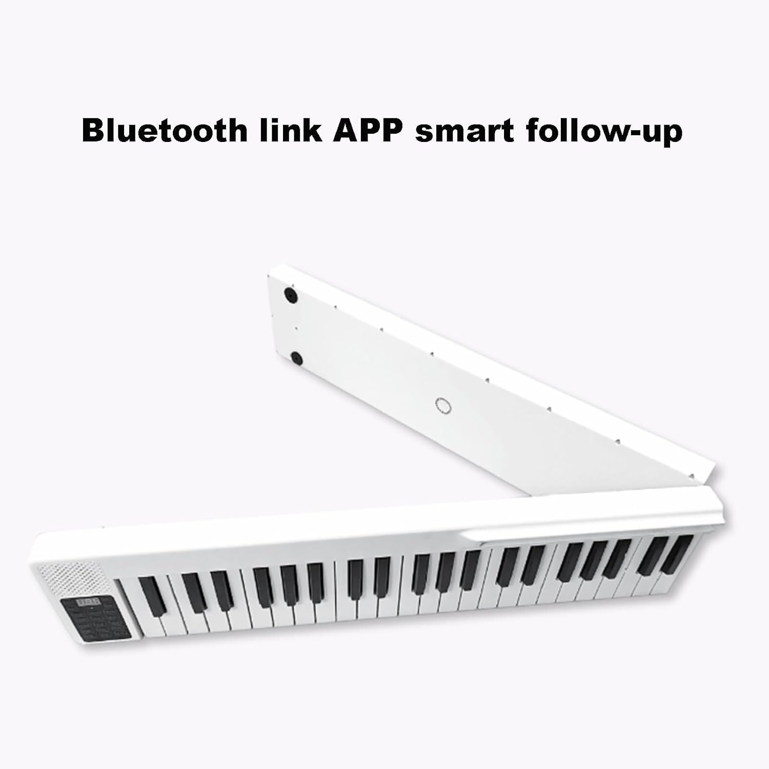 88 Key Folding Piano Keyboard, Roll Up Piano, Dual Speaker, Bluetooth App, 128 Timbres, 15 Demo Songs, 22mm Standard Keys for Beginners & Advanced Players (White)