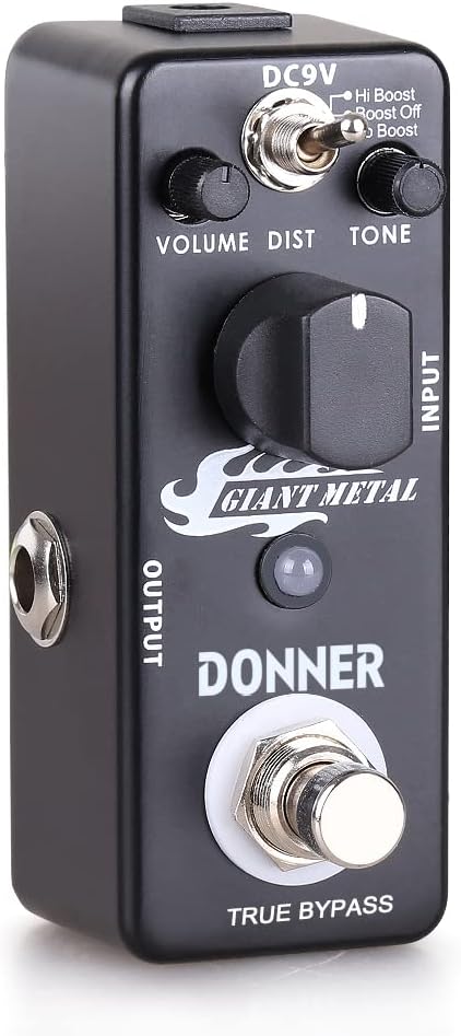 Donner 39 Inch Left-Handed Electric Guitar-Giant Metal Distortion Pedal