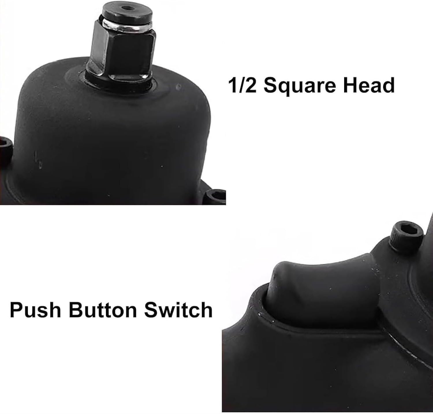 Pneumatic Oil Drum Capping Machine, 28MM+61MM, Idling Speed 7000RPM, 1/4 Inch Air Inlet, Forward and Reverse Adjustable, Suitable for Liquid Packaging Industry