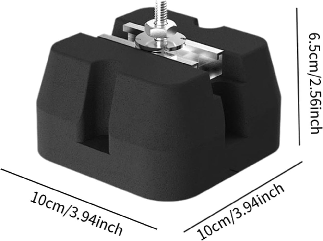 4X Air Conditioning Anti Vibration Pad Isolator Rubber Pad Easy Installation Shockproof Pads for Air Conditioner Attachments, C 100x100x65mm