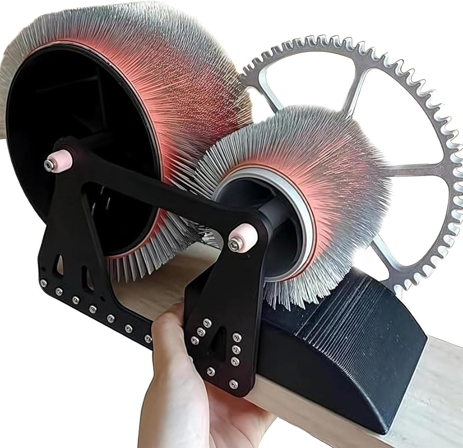 Wool Drum Carder Fiber Carding Machine with Hand Crank Remove Fiber Impurities Fast Color Mixing Wool Blending Wheel Ideal for Carding Fibers and Making Felt Projects