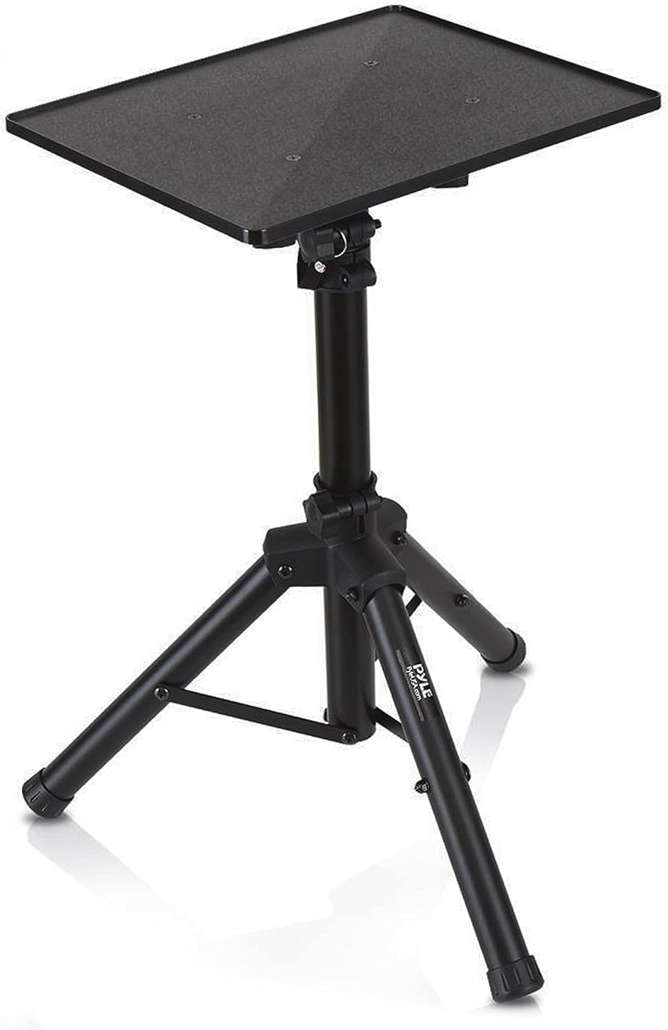 Pyle 7-Pad Digital Electric Tabletop Drum Machine Kit Bundle with Adjustable Heavy Duty Universal Laptop Stand