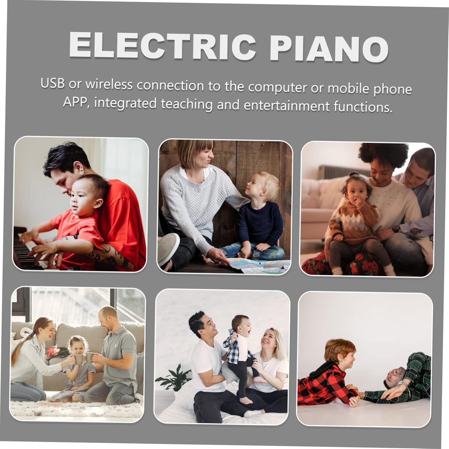 ibasenice Key Foldable Piano Portable Hand Rolled Electronic Keyboard with Built in Speaker Rechargeable Up Design Rhythms and Timbre Suitable for Students Learning Piano