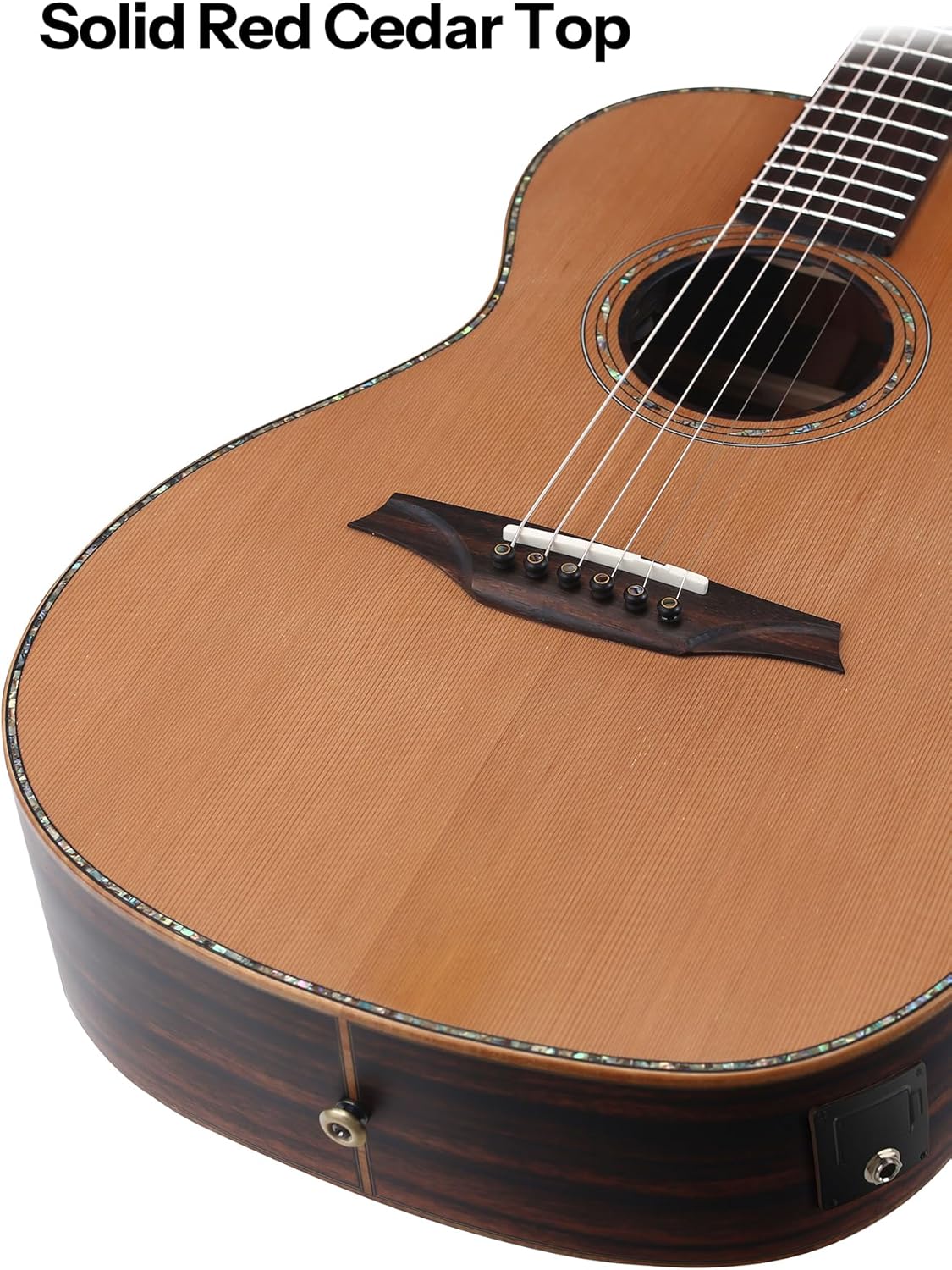 Bromo BAR 6E Solid Top Parlor Size Acoustic Guitar