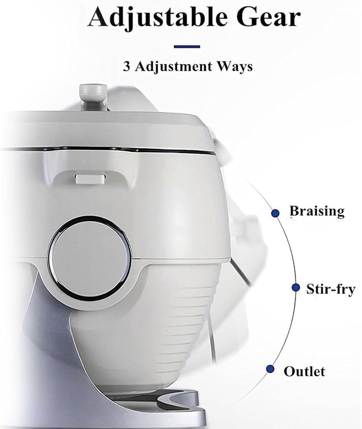 Commercial Food Processor, Stir-Fry Machine Cooker - 360° Rotating And 3d All-Round Heating, Auto Cooking Great For Home Restaurant