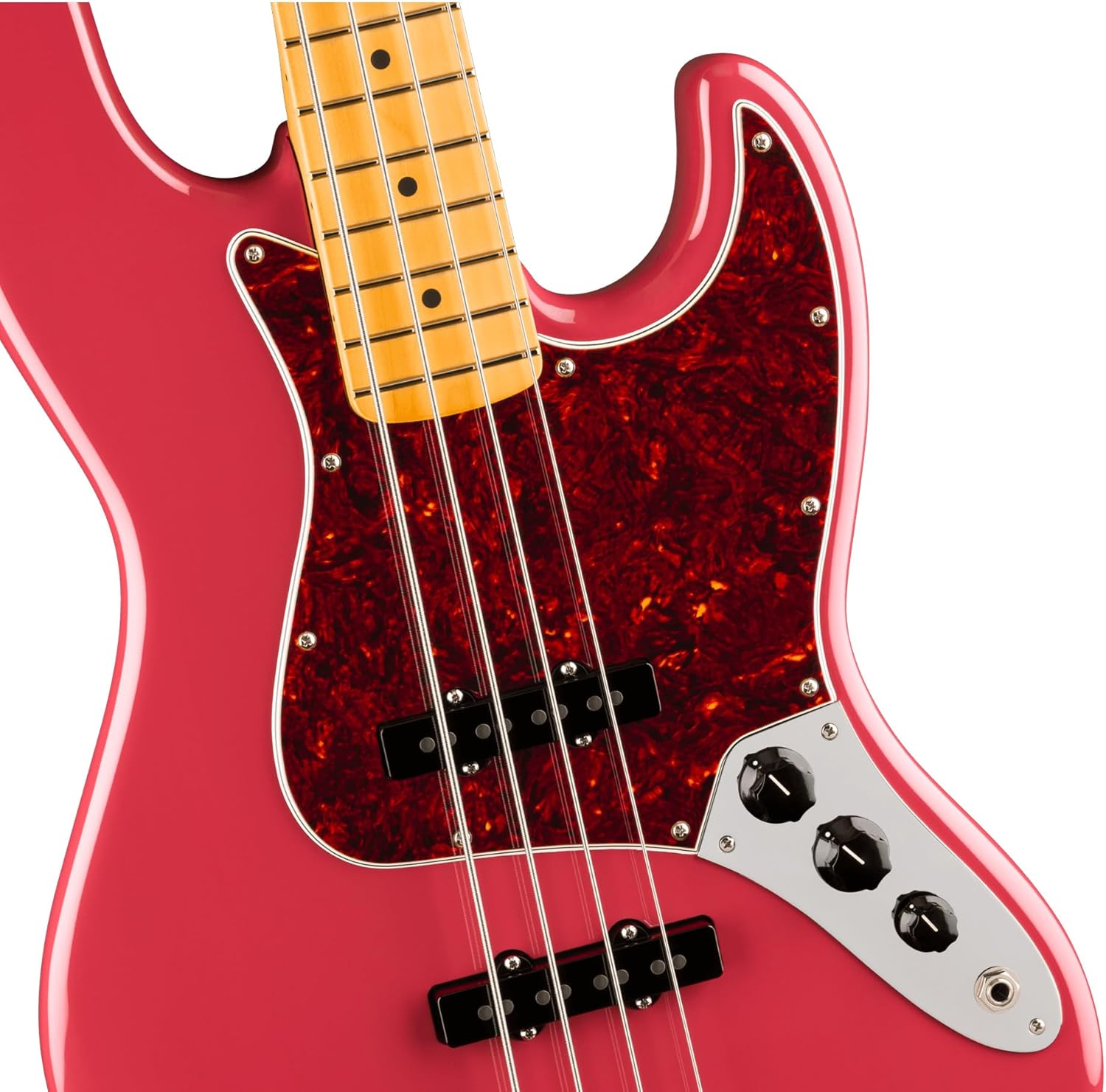 Fender American Professional Classic Jazz Bass - Faded Dakota Red Bundle with Gig Bag, Strap, Cable, and Guitar Cleaning Kit