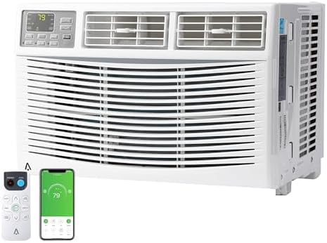 Window Air Conditioner 8000 BTU, Cools Up to 350 Sq. Ft, 3 Cooling & Fan Speeds, Energy Efficient, Ac Window Unit for Living Room, Home Office, Bedroom