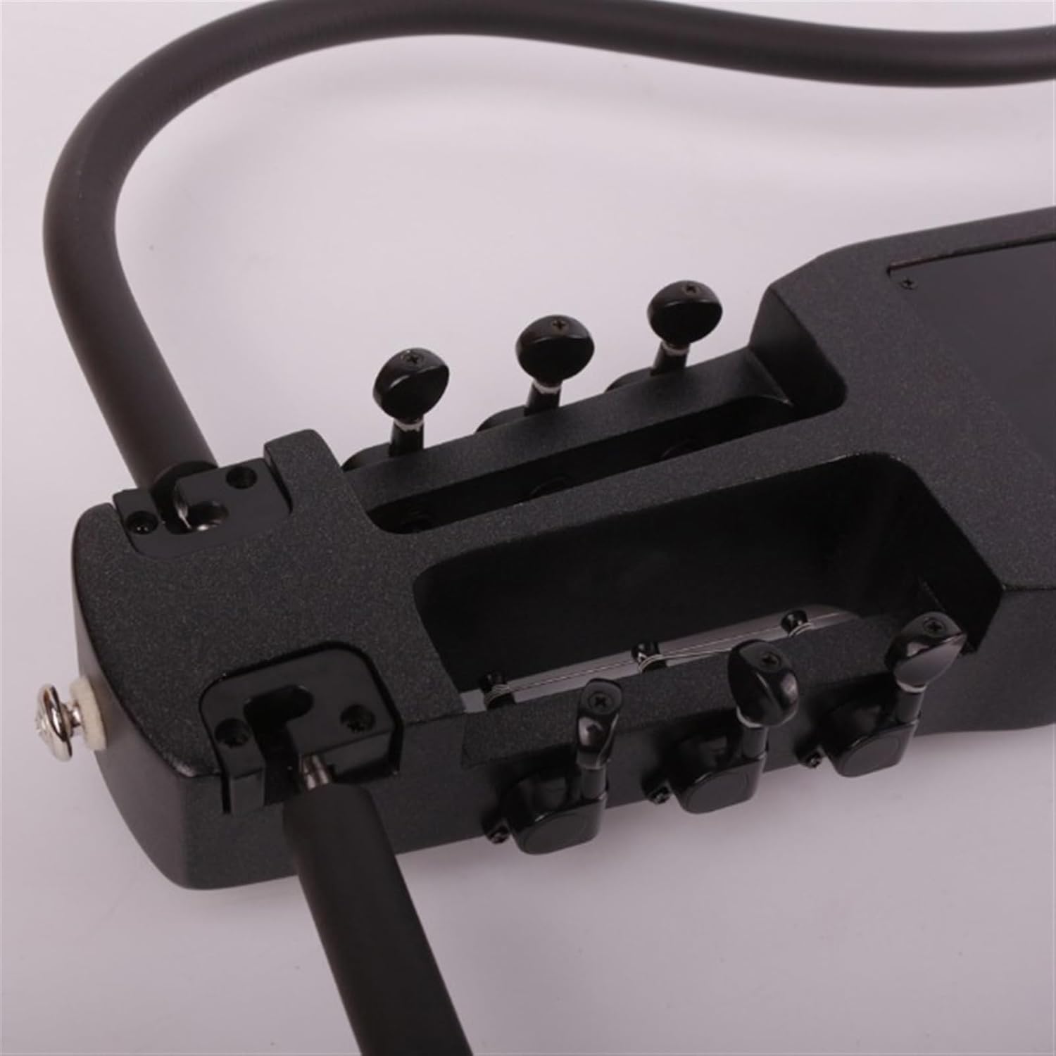 VENEKA Headless Electric Guitar 22 Frets Headless Electric Silent Travel Guitar Rosewood Fingerboard Built in Effector Portable Foldable Guitar (Color : 02)