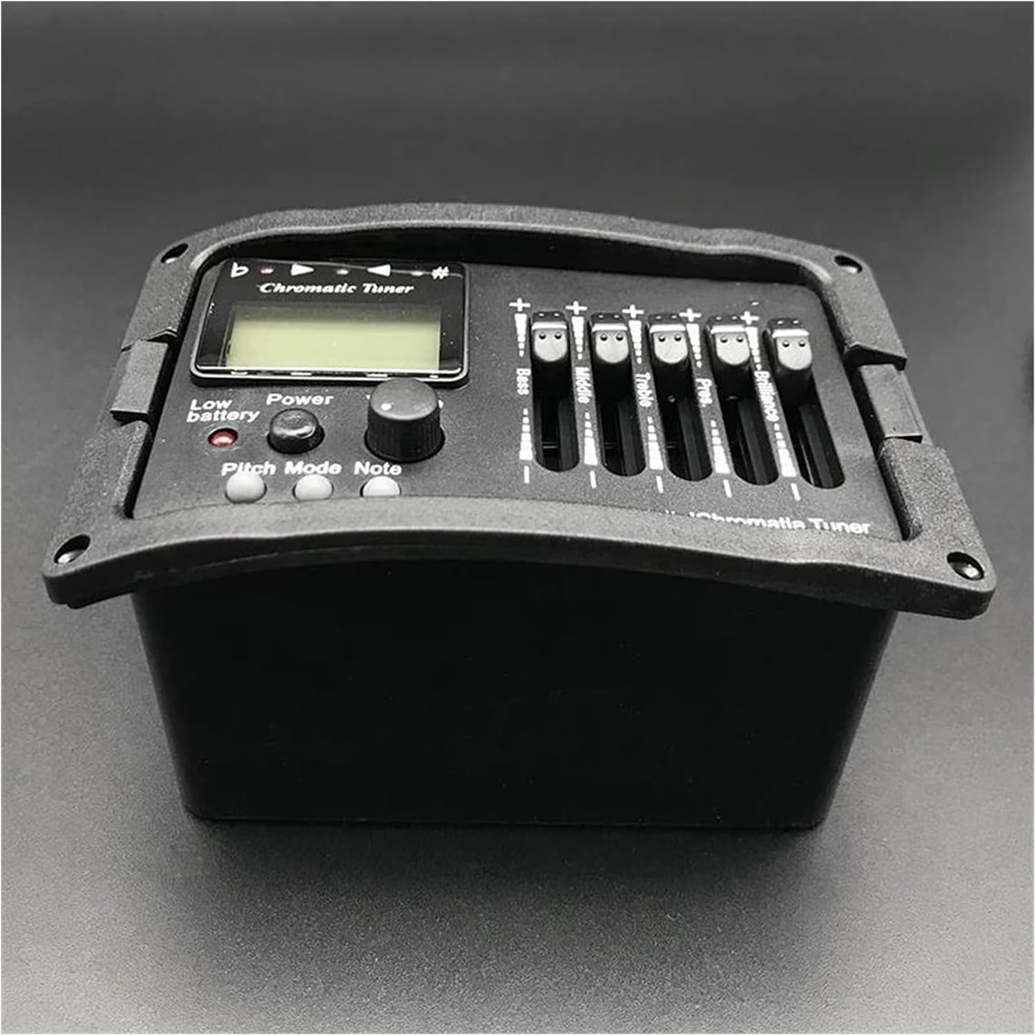 acoustic guitar pickup kit 4Set 5 Band Acoustic Guitar Preamp EQ Equalizer Classical Acoustic Guitar Amplifier Digital Tuner Piezo Pickup(With)