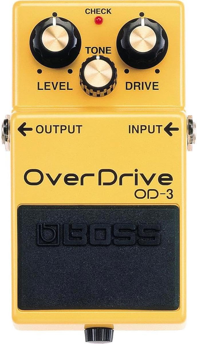 BOSS OD-3 Overdrive Guitar Pedal (OD-3), gold, meduim