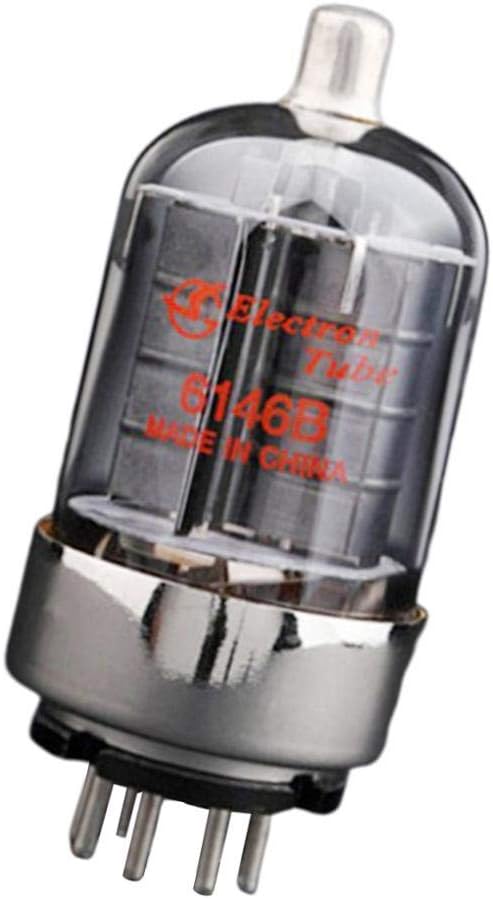 6146B Vacuum Tube Set of 2, Low-Noise High Power Audio Tube for Guitar Amplifier, HiFi Stereo Equipment, Metal Construction