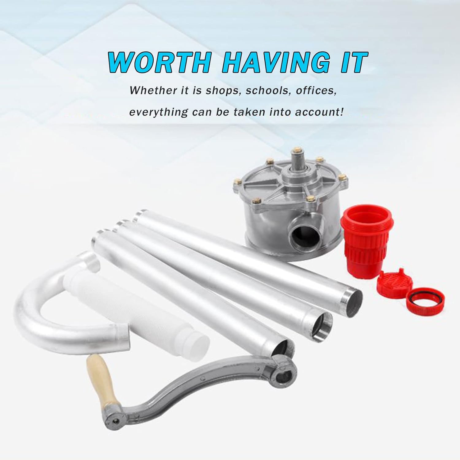 Hand Tool Aluminum Alloy Hand Oil Pump, Manual Oil Pump, Oil Suction Machine, Self-Priming Oil Pump, Oil Drum Pump