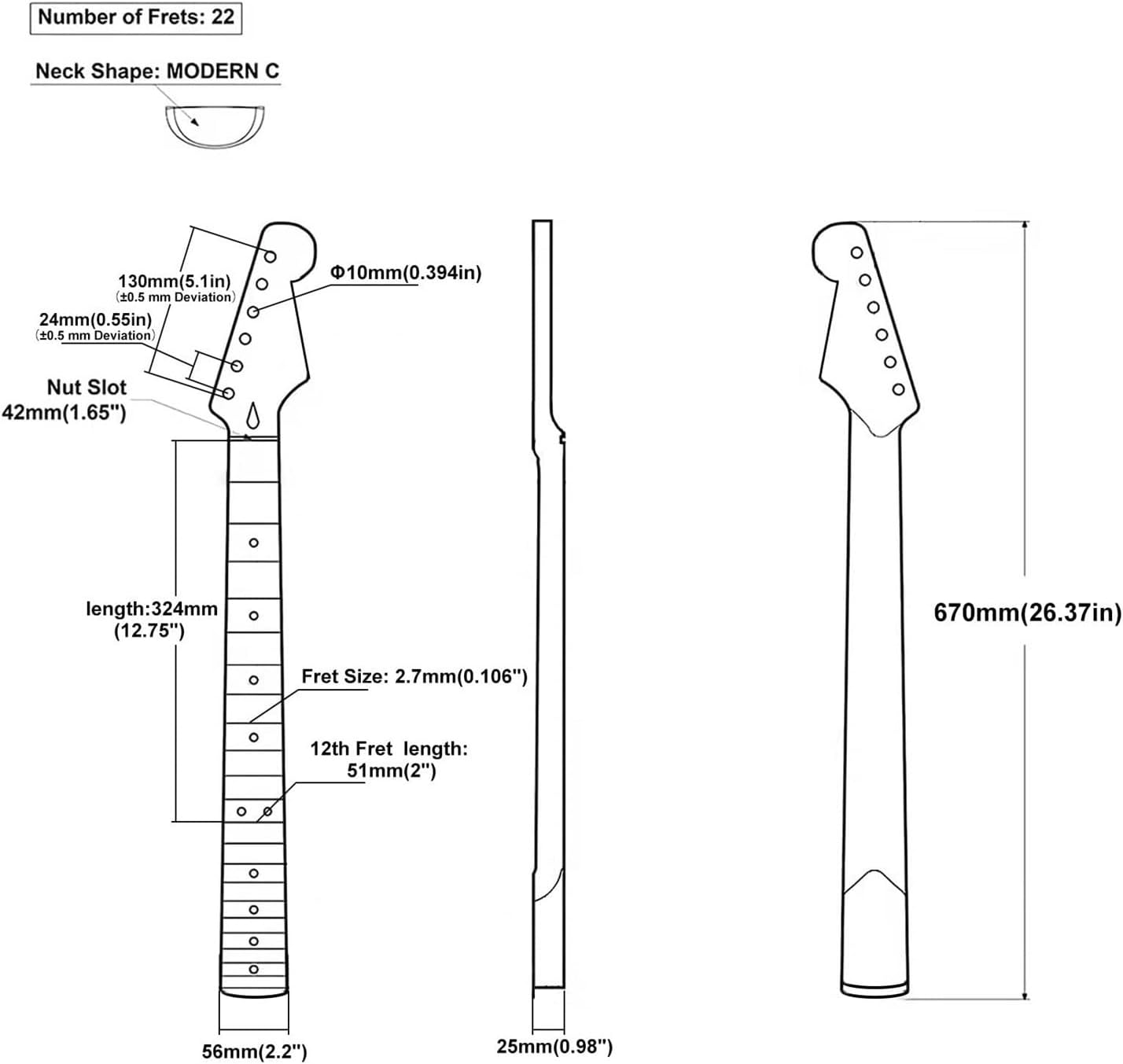6-String Electric Guitar Pickup Set (Single Coil + Humbucker) for ST/TL Style Guitars