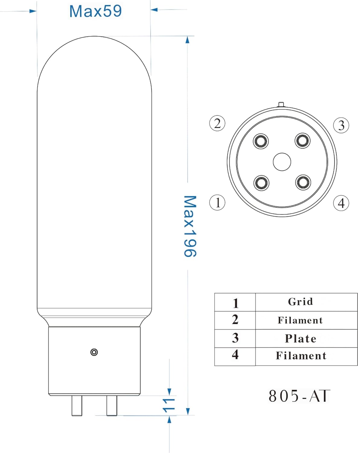 PSVANE Horizon Series 805A-AT Vacuum Tube Amplifier Matched Pair (2 Pack)