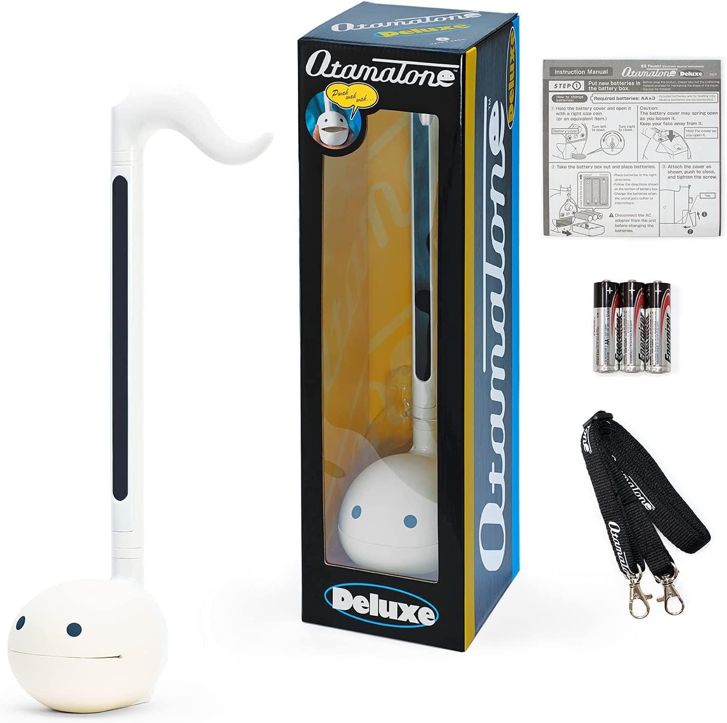 Otamatone White Electronic Musical Instrument Portable Synthesizer Collector's Set Deluxe + Regular