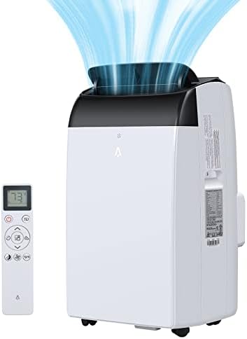 Portable Air Conditioner, 12,000 BTU Air Conditioner Unit 3-in-1 with Dehumidifier & Fan Modes, Cools Rooms up to 550 Sq Ft, Rolling Wheels, Window Mount Exhaust Kit, Sleep Mode