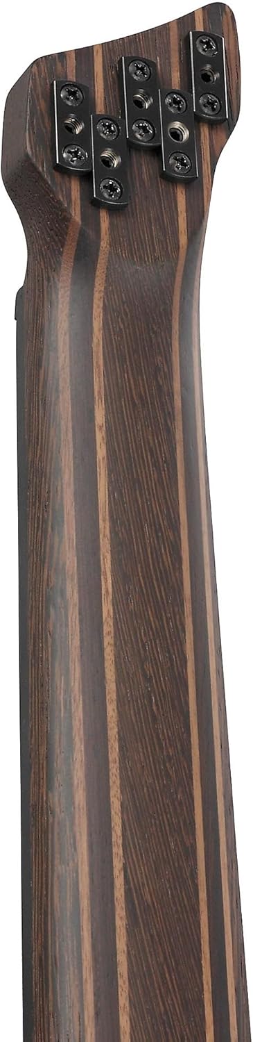 Ibanez EHB1135MS Headless 5-String Bass Guitar, Panga Panga Fingerboard, Silver Wave Black Low Gloss