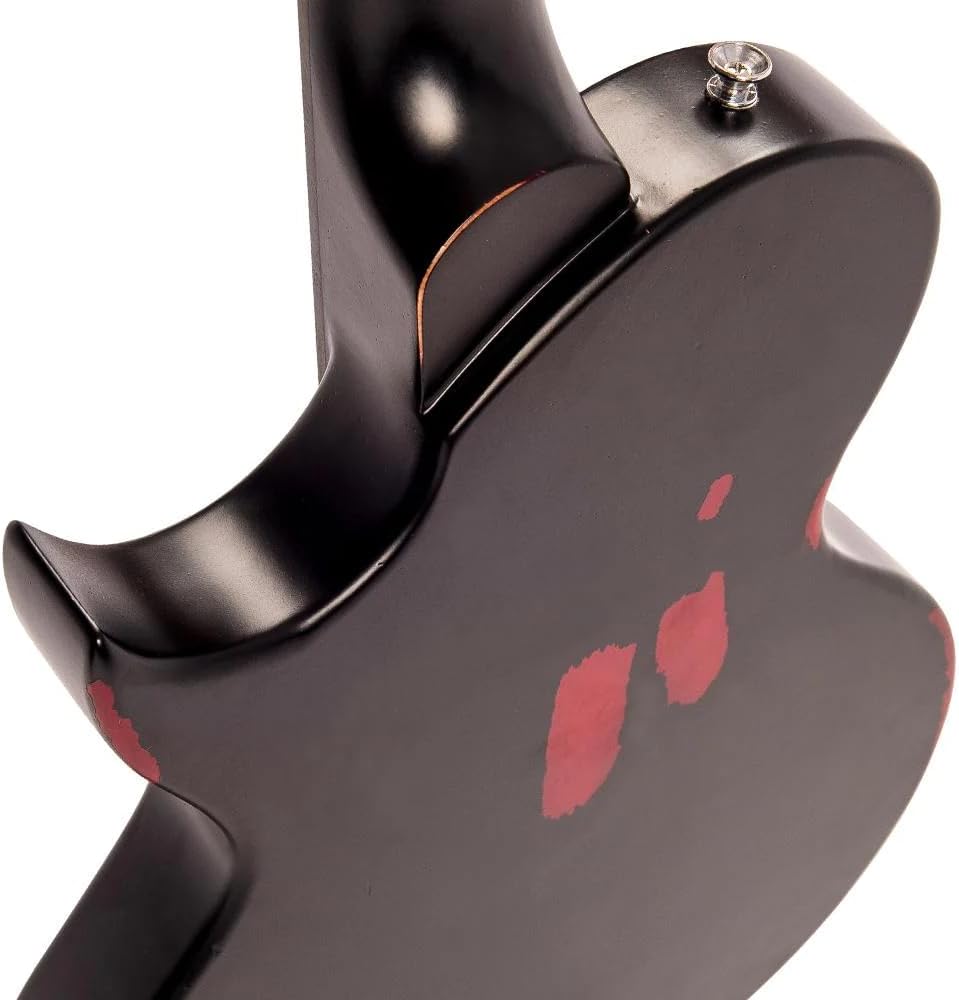 Vintage Icon V120-MRBK Distressed Black / Sunburst LP Electric Guitar Wilkinson