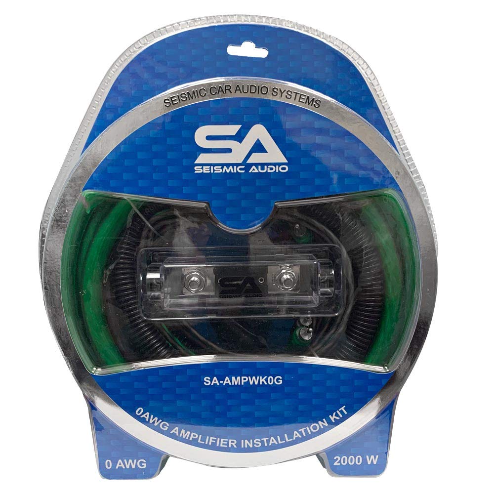 Seismic Audio - SA-AmpWK07-0 Gauge Car Audio Amplifier Installation Wiring Kit - Max 4000 Watt