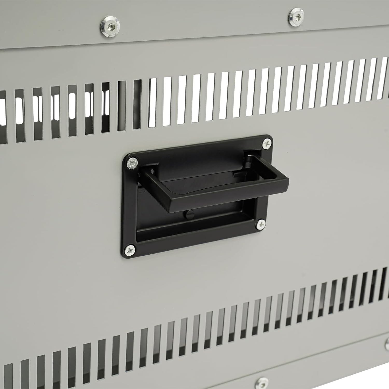 Network Audio Rack with Wheels, Steel Server Rack Cabinet for AV Equipment, Amplifiers, Network Gear, Rolling Universal Rack with Cable Management & Ventilation (Gray, 6U)