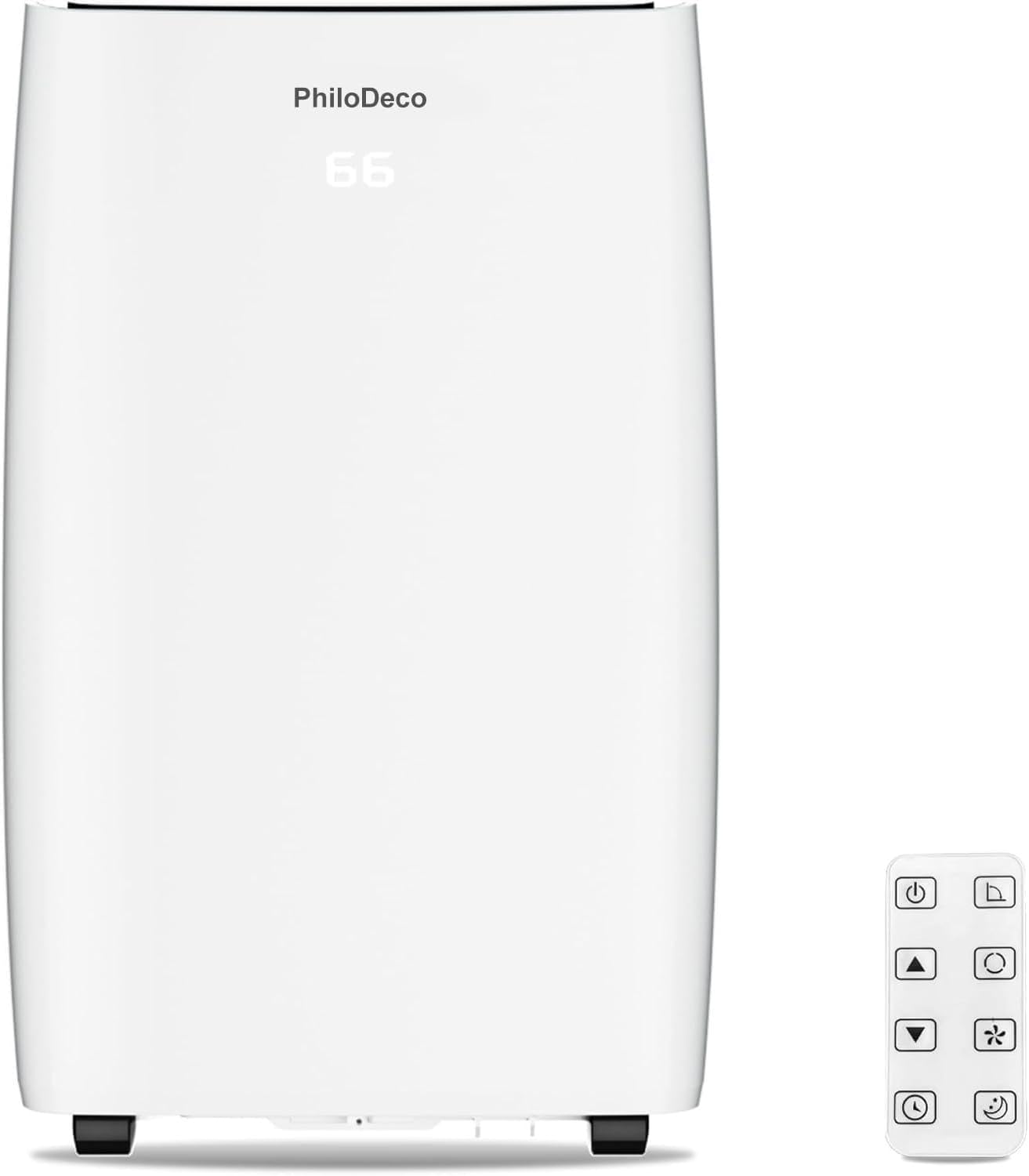 PhiloDeco Portable Air Conditioners 14000 BTU, Suitable for 420 sq ft of Rooms, 24H Timer, 5-In-1 Quiet AC Unit as Cooler Dehumidifier Fan, Remote Control Window Kit Included