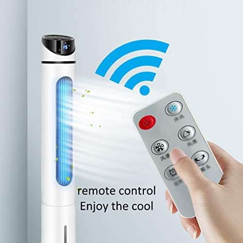 Portable Air Conditioner Fan Office Remote Control Ultra- Quiet Space Air Coolers, Dorm Single Cool Water- Cooled Air Conditioning Unit, Bedroom Portable Bladeless Cold Air Fan White