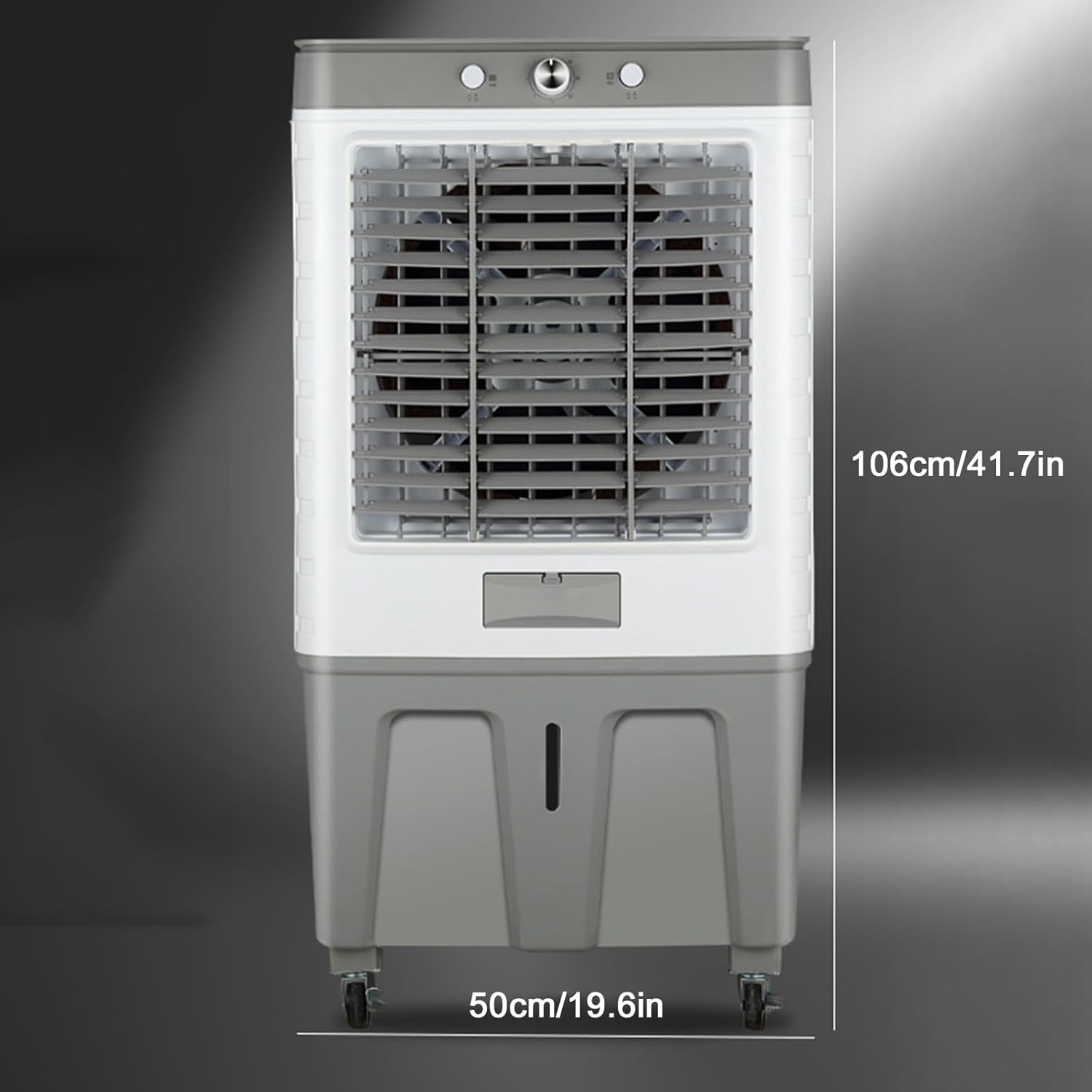 3 Wind Speed Portable Air Conditioners, Air Conditioner with Large Capacity Water Tank, Air Conditioner Portable with Universal Wheels, for Home, Office, Garage(106cm/41.7in)