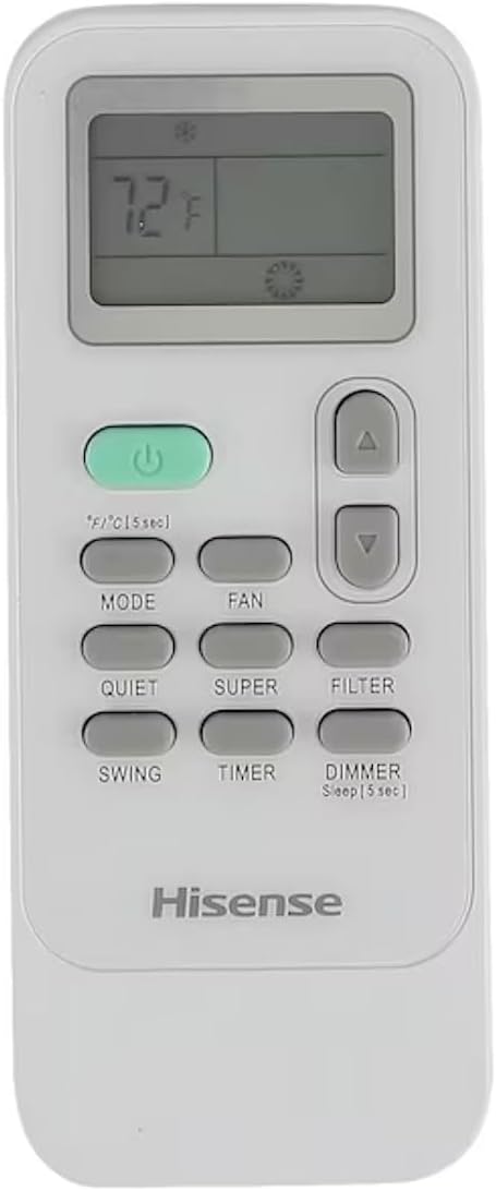 Hisense Window Air Conditioner with Inverter technology & ConnectLife App 350 SQ. FT 8000 BTU WI-FI, Remote control, 3 different modes (Cooling, Fan, Dehumidifier), Noise 52 dB - AW0822TW1W (Renewed)