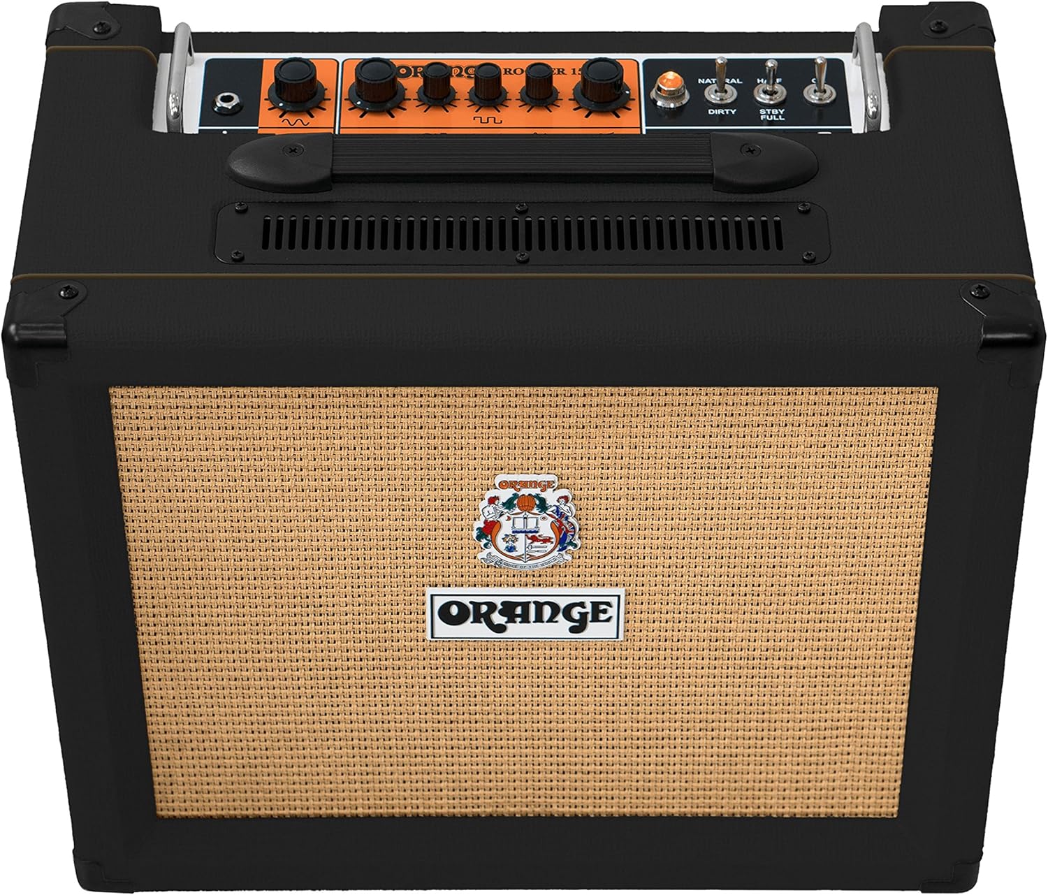 Orange Rocker 15-15-Watt 1x10 Inches Tube Combo - Black