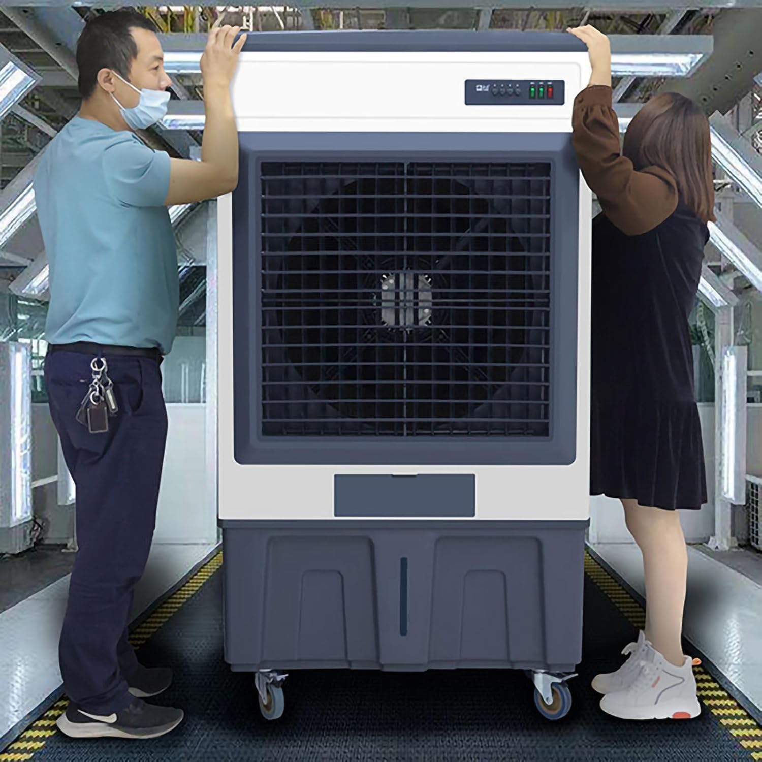 Small Portable Air Conditioner Floor Air Conditioner Portable Room Air Conditioners Portable Evaporative Air Cooler Hairstyle Air Cooler Three-speed Adjustment