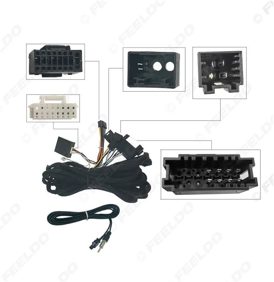 16pin Extension Amp Bypass Power Cable for Mercedes S-Class E Class W220 SL with D2B Most Fibre Optic Amplifier