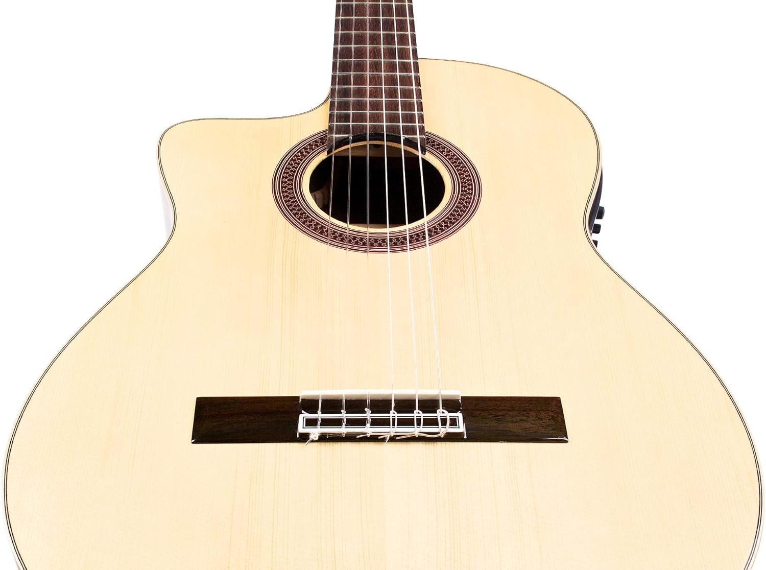 Cordoba GK Studio Negra Lefty Cutaway Flamenco Acoustic-Electric Nylon String Guitar, Iberia Series