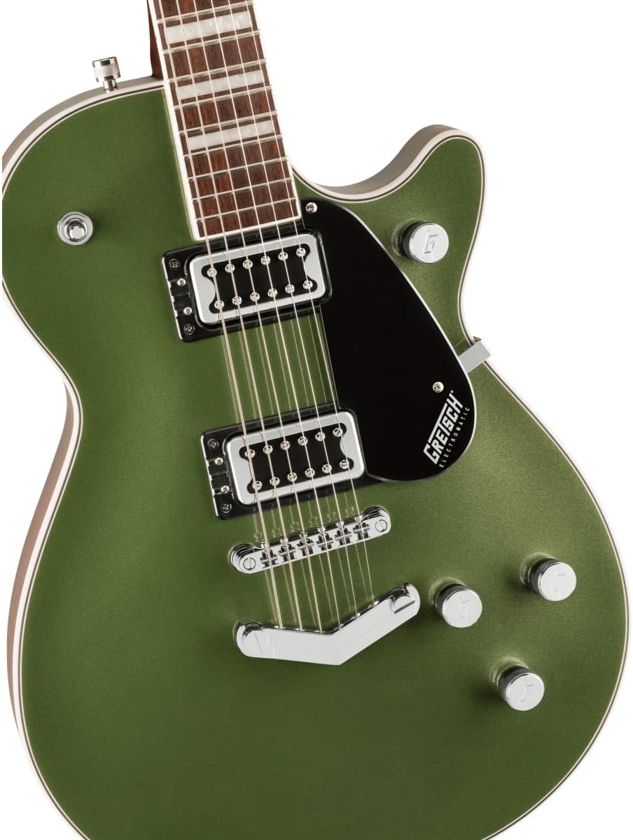 Gretsch G5220 Electromatic Jet BT Single-Cut 6-String Right-Handed Electric Guitar with Chambered Mahogany Body, V-Stoptail, and Laurel Fingerboard (Olive Metallic)