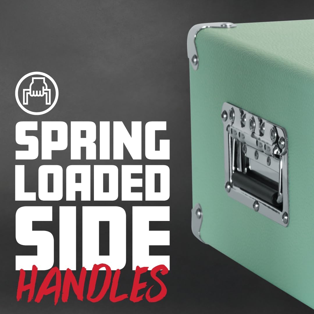 Gator GR-RETRORACK-2SG Vintage Amp Vibe Rack Case - 2U Seafoam Green