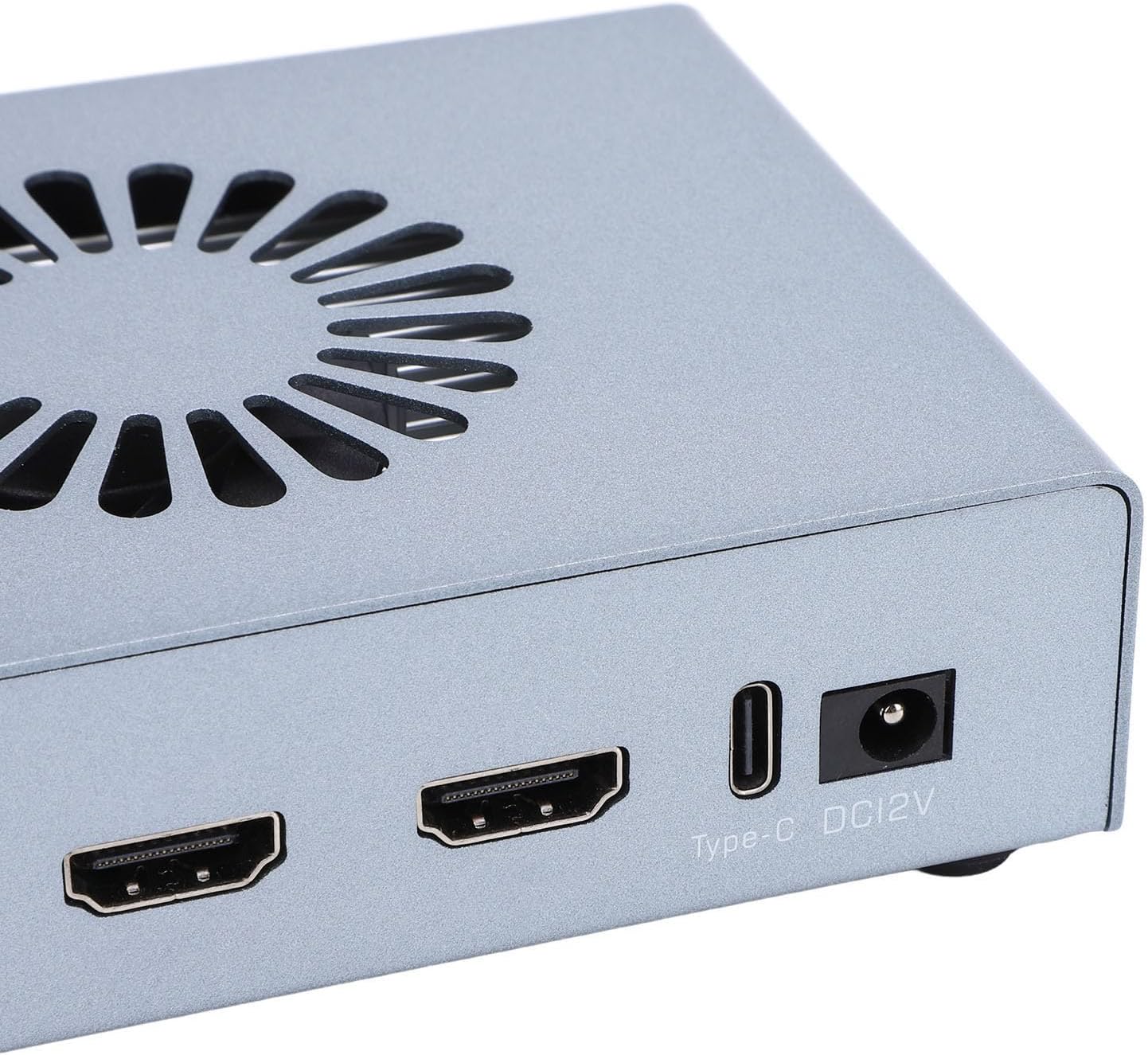 HD Multimedia Interface Synthesizer Fuser Combiner Advanced 2K 144Hz DMA Hardware Adaptive Display Overlay Plug Play for Financial Trading Rooms Data Centers Aluminum Alloy (US Plug)